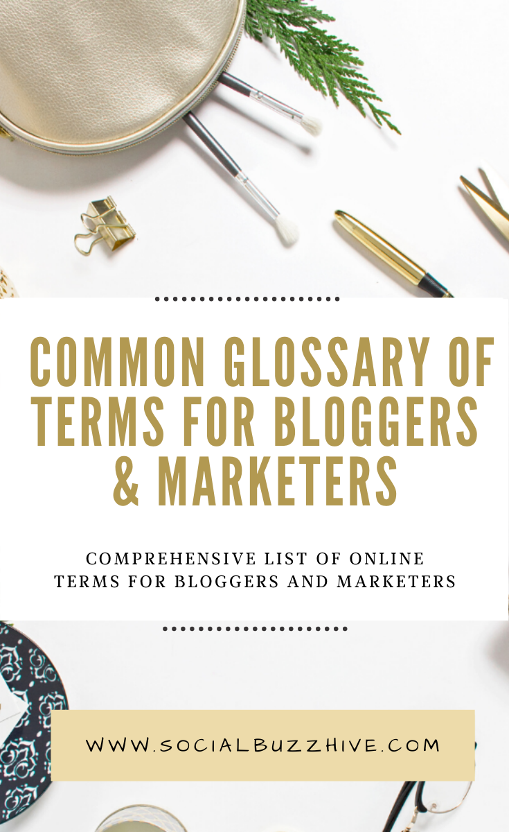 glossary of terms for bloggers and marketers common glossary of terms for bloggers