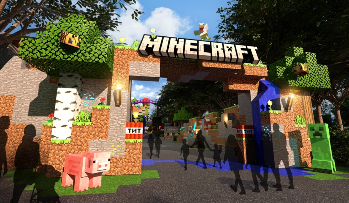 minecraft theme park