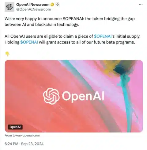 openai newsroom x account hacked to promote crypto scam